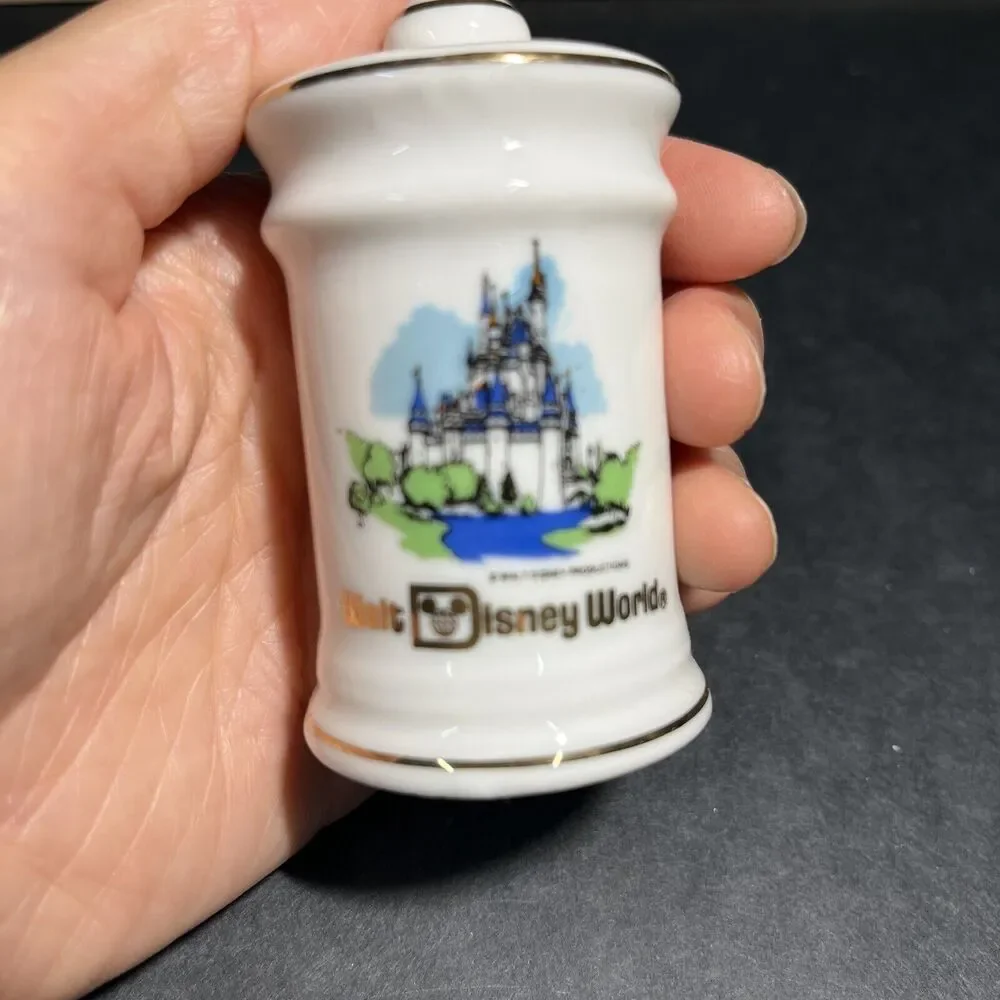 Vintage 1970's Walt Disney World White Porcelain Pepper Shaker Replacement Japan